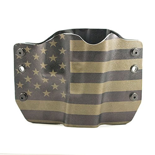 image of Green & Black USA Flag Kydex holster