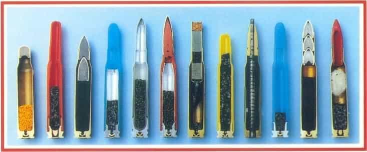 chart of different ammo cartridges side by side in 2017