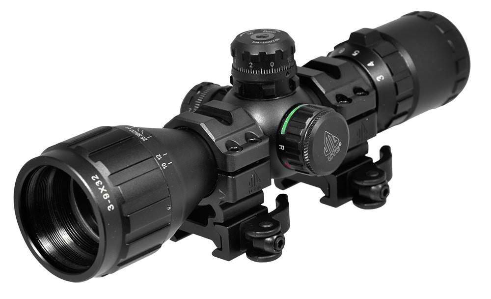 image of UTG 3-9X32 Compact CQB BAO RGB Scope