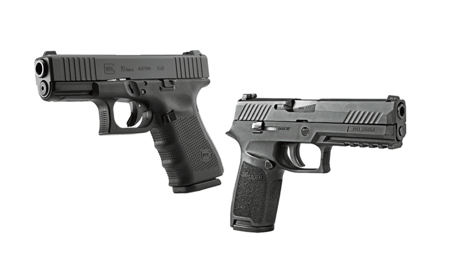 image of glock 19 vs Sig Sauer P320