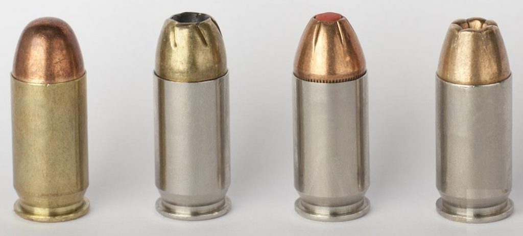 45 ACP bullets in different configurations and jackets 