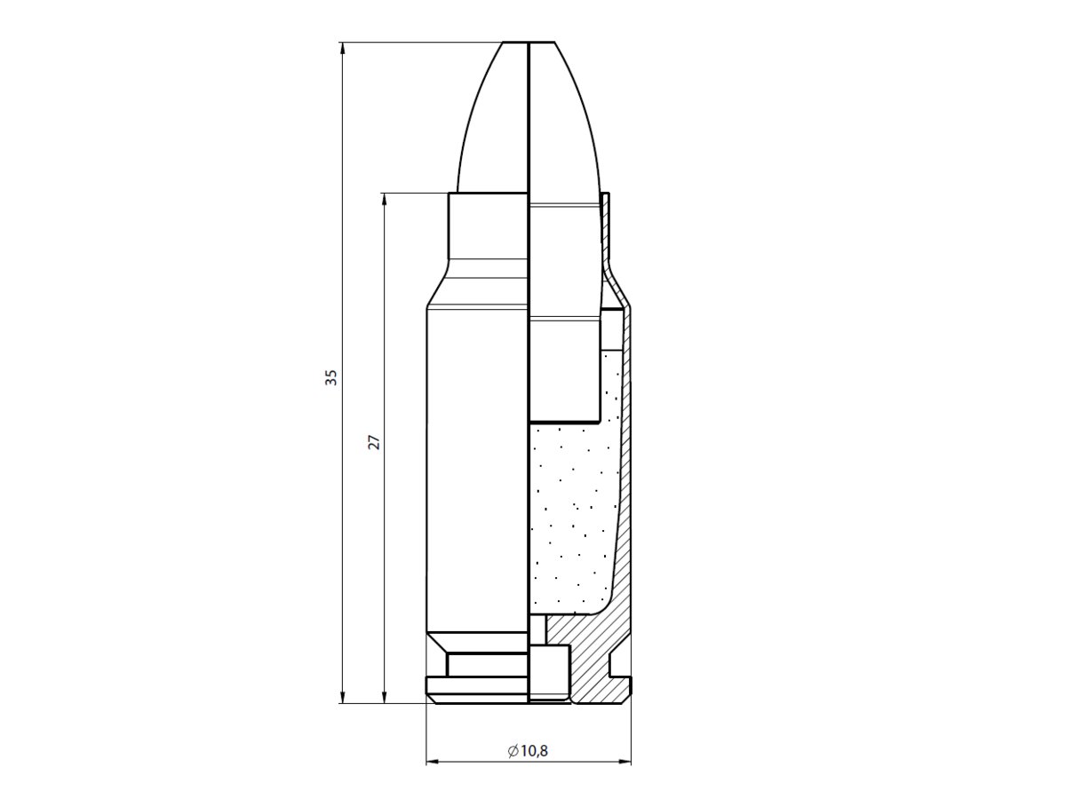 a picture of 7.5mm FK cartridge specs