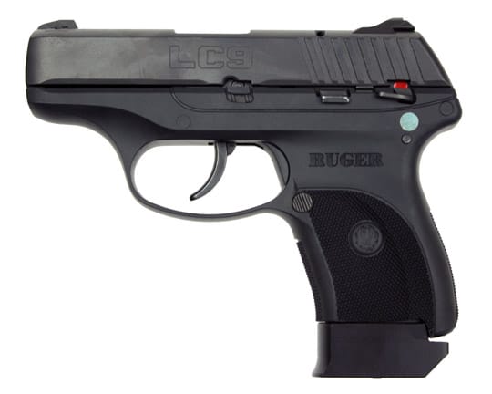 The Ruger LC9 Semi-Automatic pistol is easily concealable and lightweight 