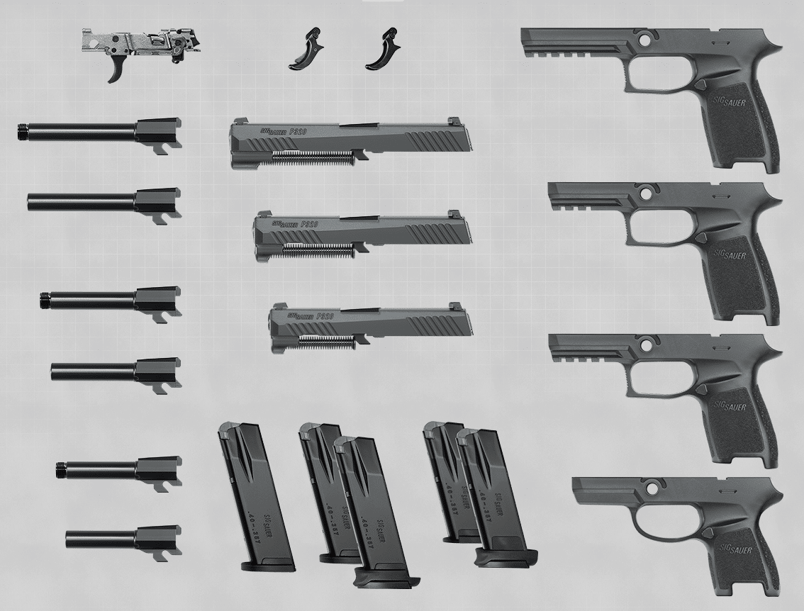 a picture of the SIG P320's Components