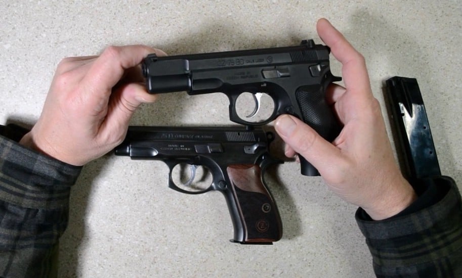 CZ 75 compact vs full size semi automatic pistols