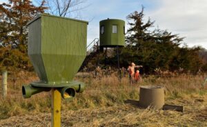 Deer feeder setup