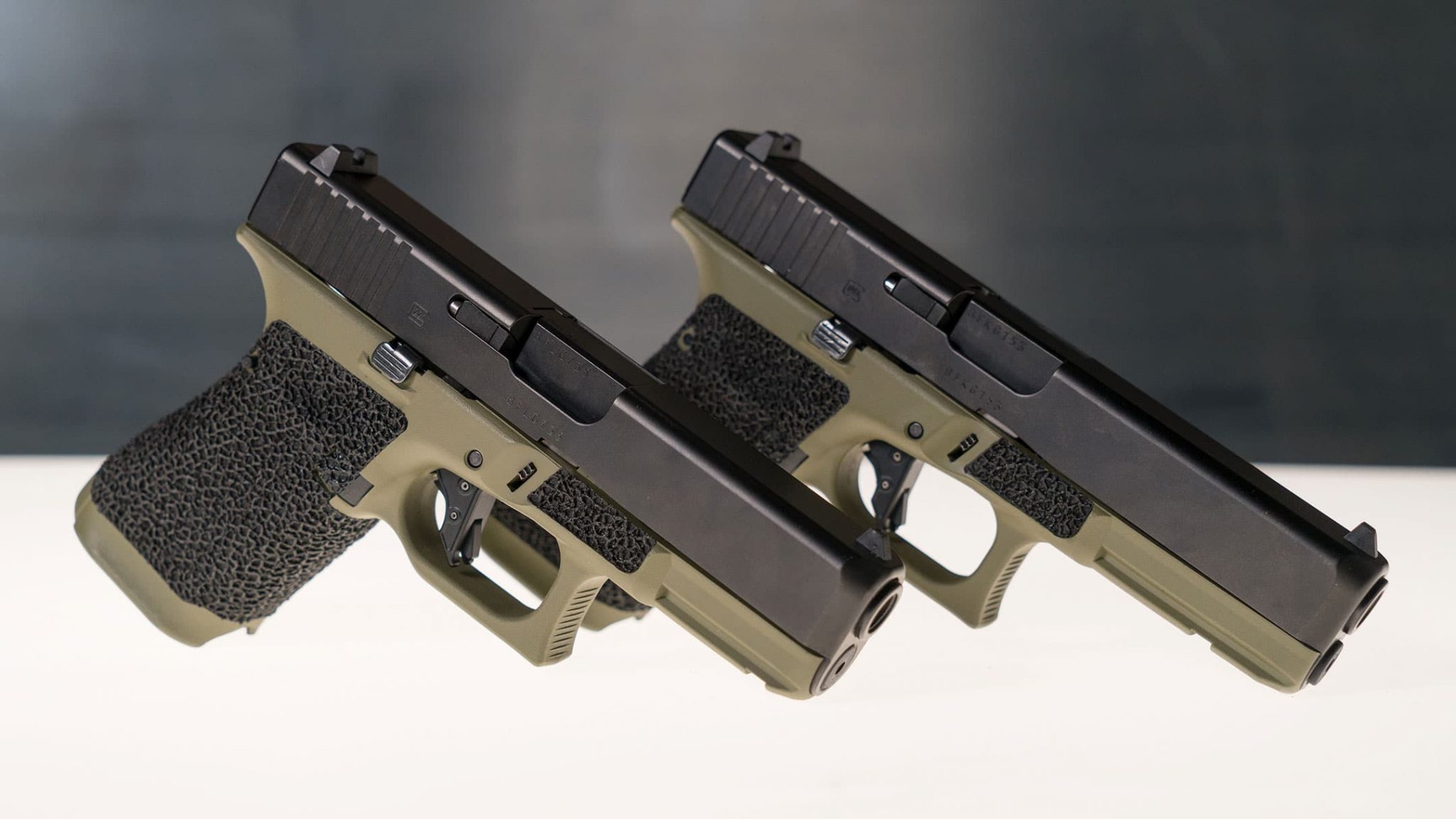 aftermarket glock slides on two glock models in 2019