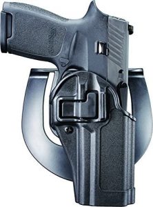 The BLACKHAWK Serpa Matte Black CQC Holster 