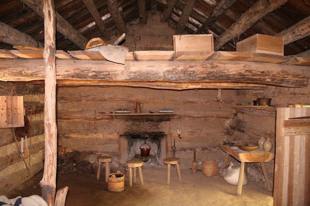 off-grid cabin interior