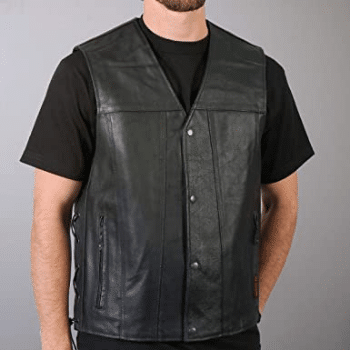 image of Hot Leathers Unisex-Adult Concealed Carry Leather Vest