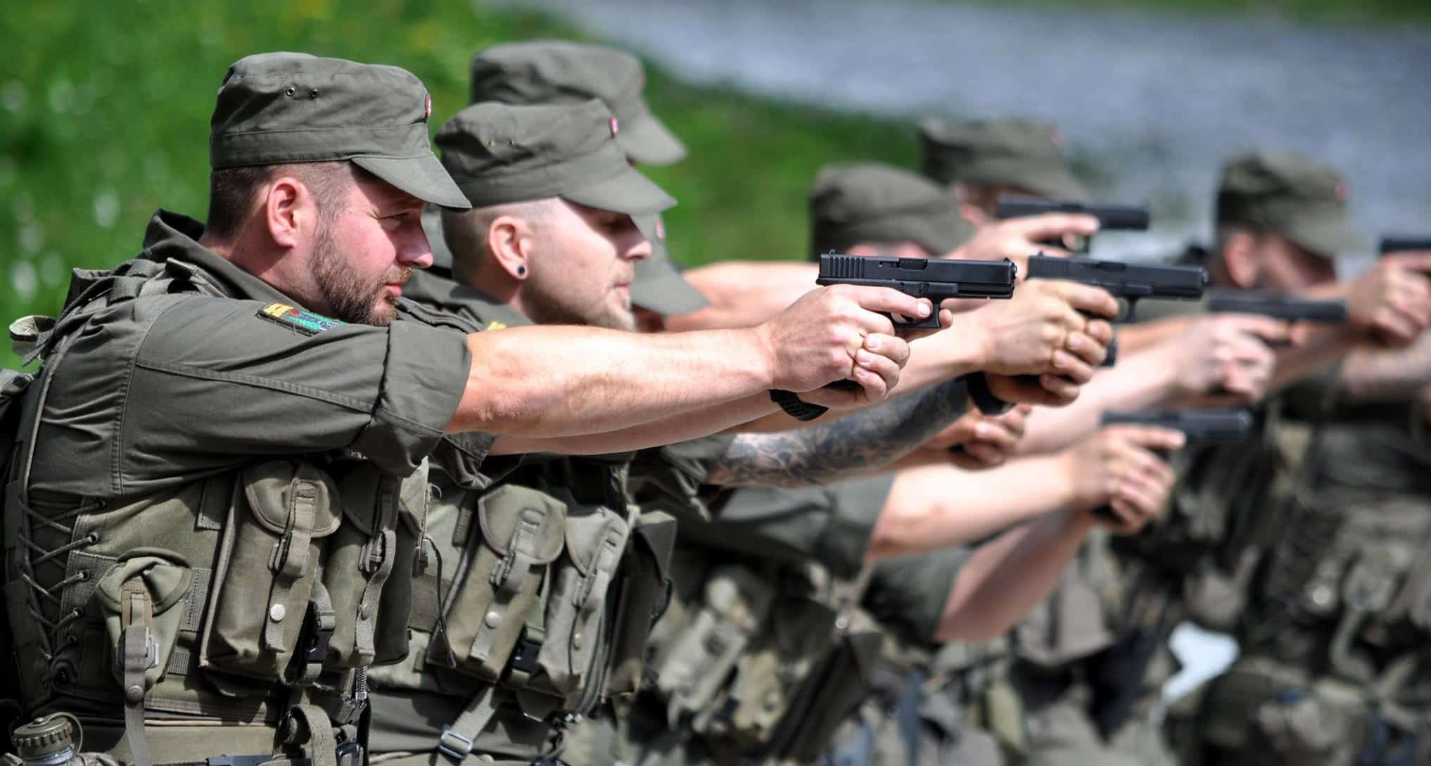 A picture of Austrian Army men