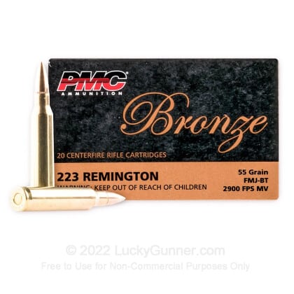 image of PMC FMJBT Ammo 55 Grain