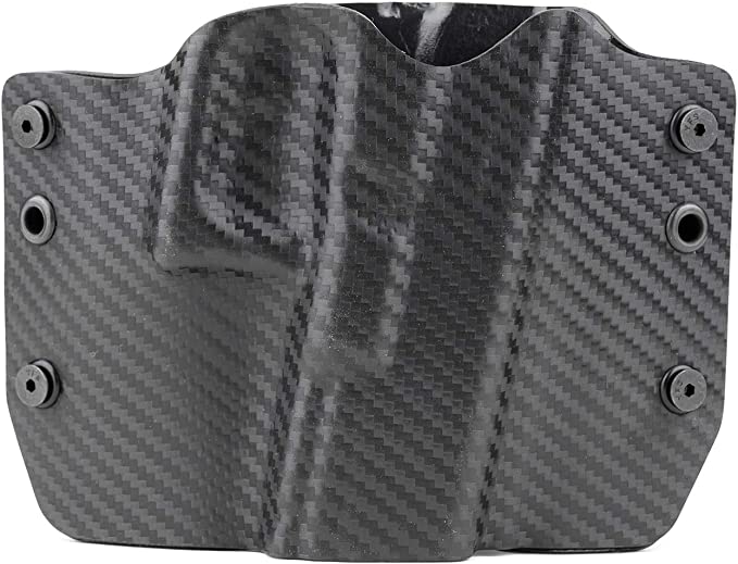 The Outlaw Holsters Black Carbon Fiber Kydex OWB