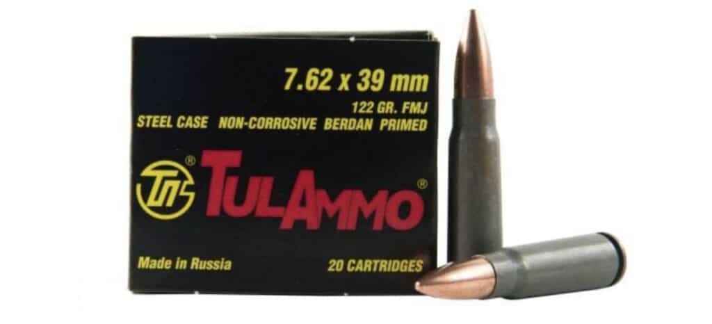 image of TULA 7.62X39 AMMO 122 GRAIN FMJ