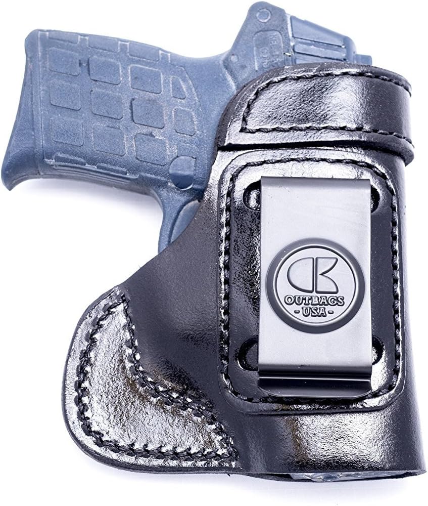 OUTBAGS USA Leather IWB Conceal Carry Gun Holster for Kel-Tec PF-9