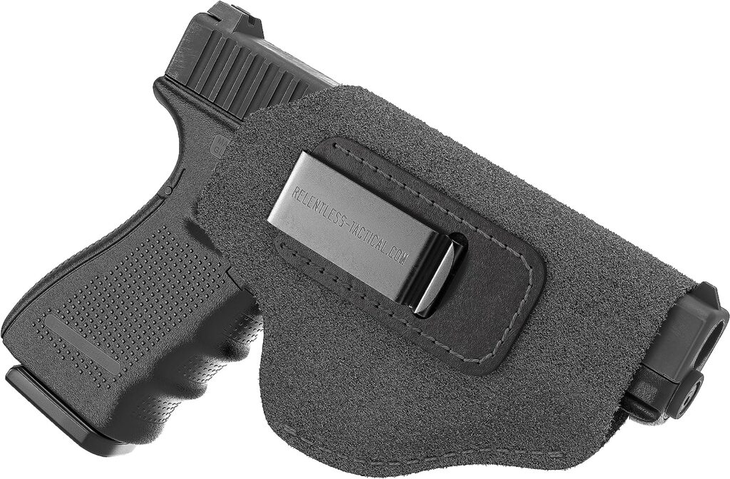 image of ULTIMATE SUEDE LEATHER IWB HOLSTER BY RELENTLESS TACTICAL