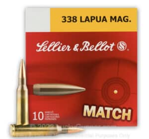 image of 338 Lapua Magnum Match Grade Ammo by Sellier & Bellot